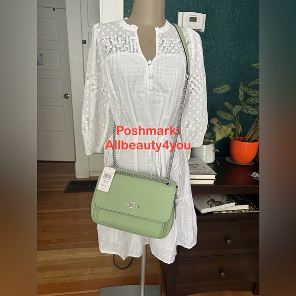 NWT - COACH Klare Crossbody 25 - CC353 Silver/Pale Pistachio - Picture 10 of 16